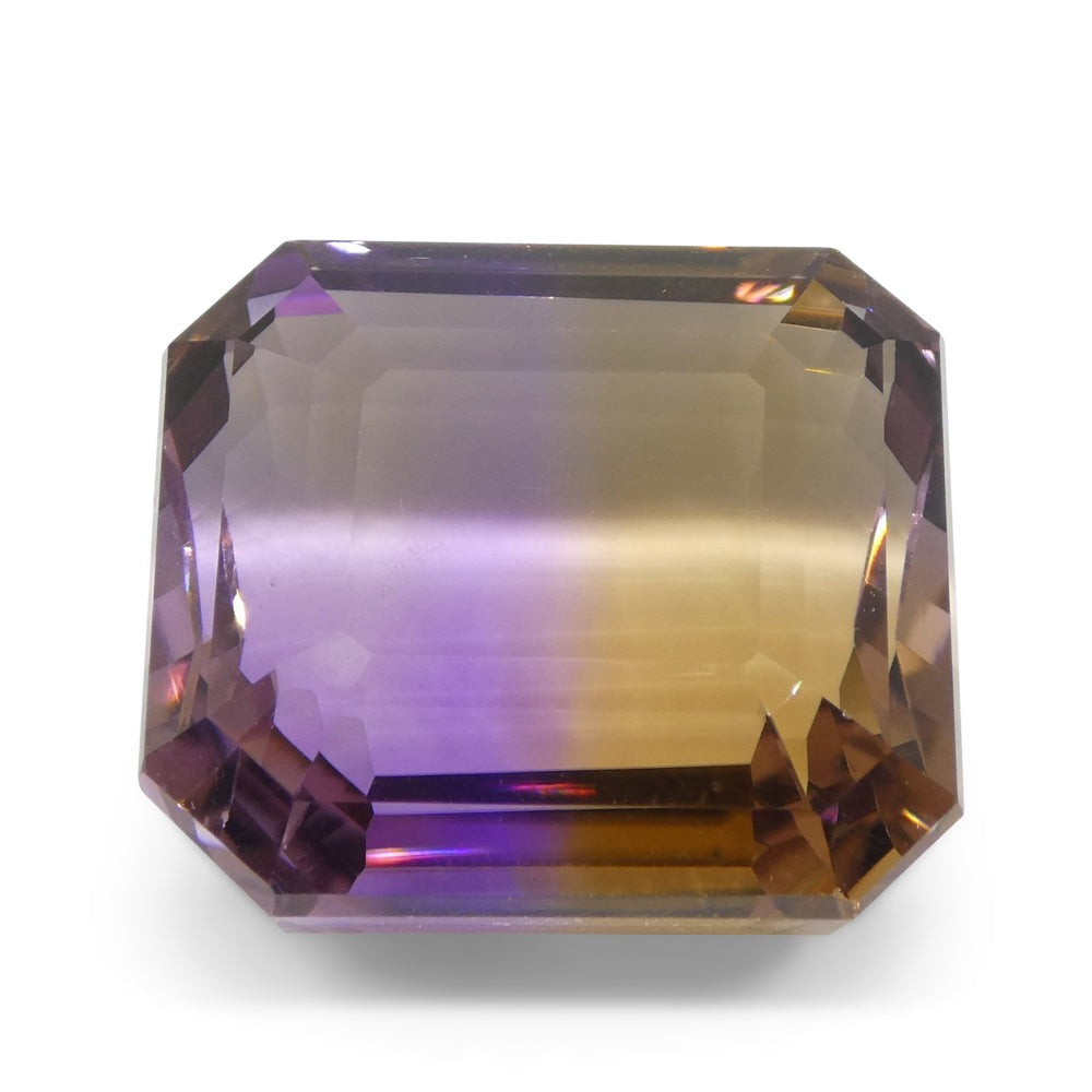 36.53ct Octagonal/Emerald Cut Purple & Yellow Ametrine GIA Certified - Skyjems Wholesale Gemstones