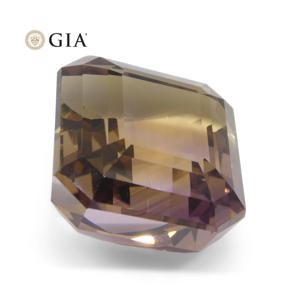 36.53ct Octagonal/Emerald Cut Purple & Yellow Ametrine GIA Certified - Skyjems Wholesale Gemstones