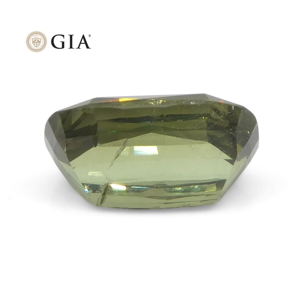 1.6ct Cushion Yellowish Green to Gray-Purple Alexandrite GIA Certified Unheated - Skyjems Wholesale Gemstones