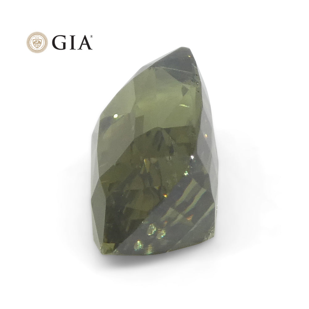 1.6ct Cushion Yellowish Green to Gray-Purple Alexandrite GIA Certified Unheated - Skyjems Wholesale Gemstones