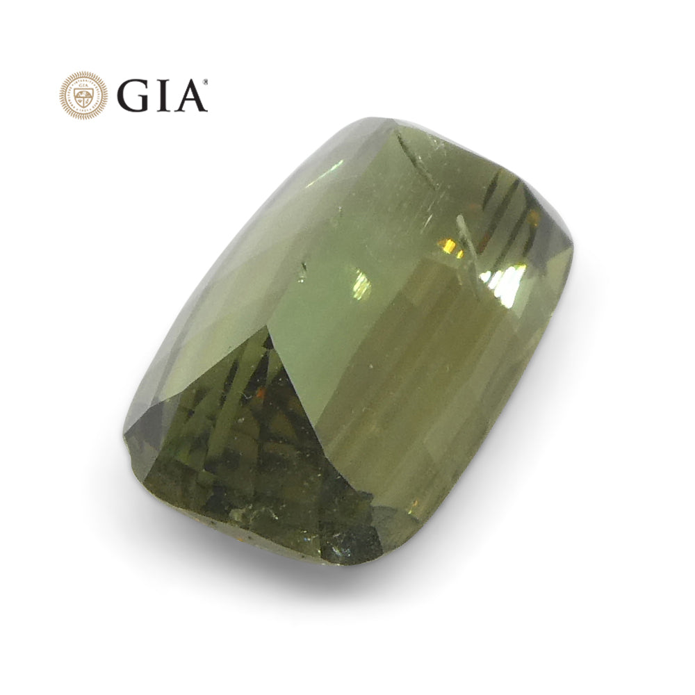 1.6ct Cushion Yellowish Green to Gray-Purple Alexandrite GIA Certified Unheated - Skyjems Wholesale Gemstones