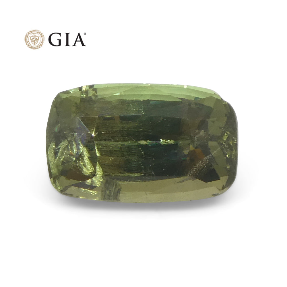 1.6ct Cushion Yellowish Green to Gray-Purple Alexandrite GIA Certified Unheated - Skyjems Wholesale Gemstones