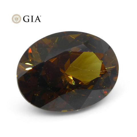 3.69 ct Oval Andradite Garnet GIA Certified