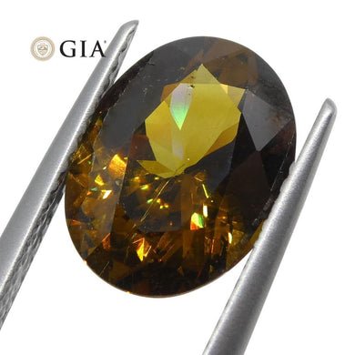 3.69 ct Oval Andradite Garnet GIA Certified - Skyjems Wholesale Gemstones