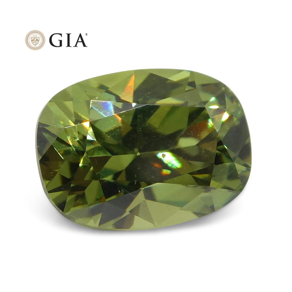 1.08ct Cushion Demantoid Garnet GIA Certified - Skyjems Wholesale Gemstones