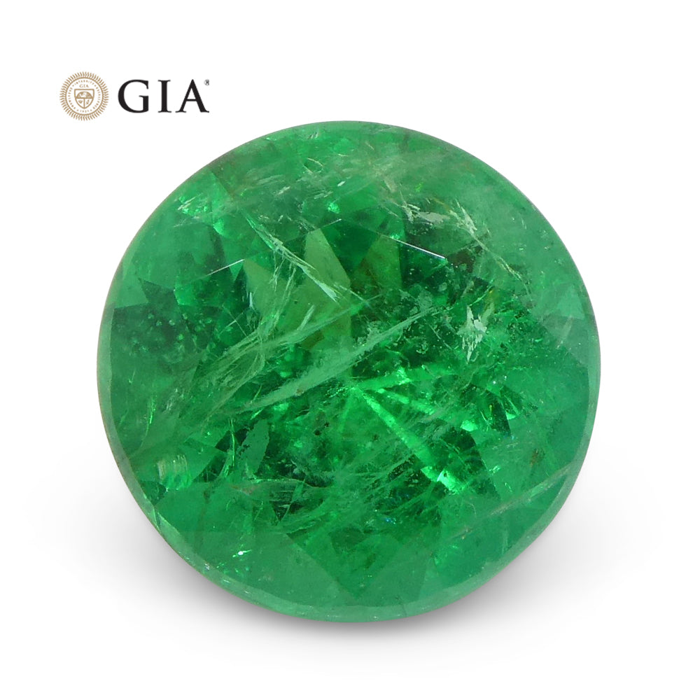 Emerald 2.32 cts 9.01 x 8.85 x 5.91 mm Round Green  $9000