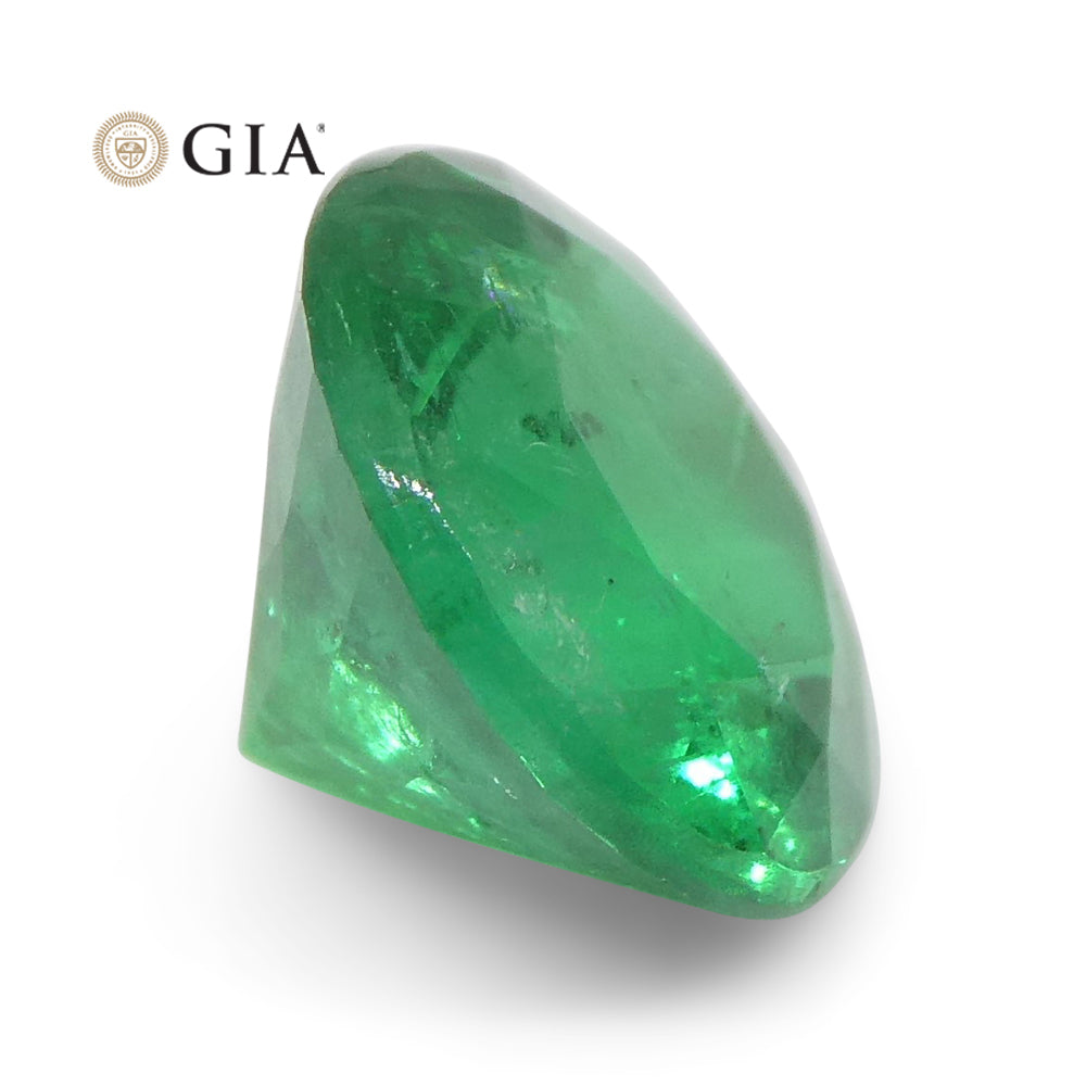 2.32ct Round Vivid Green Emerald GIA Certified Brazil - Skyjems Wholesale Gemstones