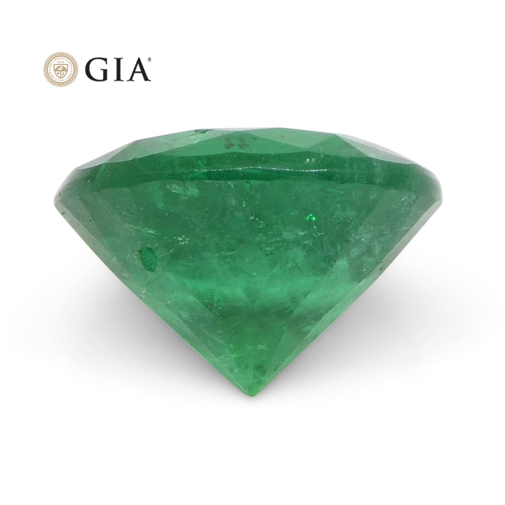 2.32ct Round Vivid Green Emerald GIA Certified Brazil - Skyjems Wholesale Gemstones