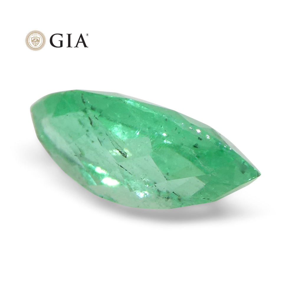 1.4ct Marquise Green Emerald GIA Certified Colombia - Skyjems Wholesale Gemstones