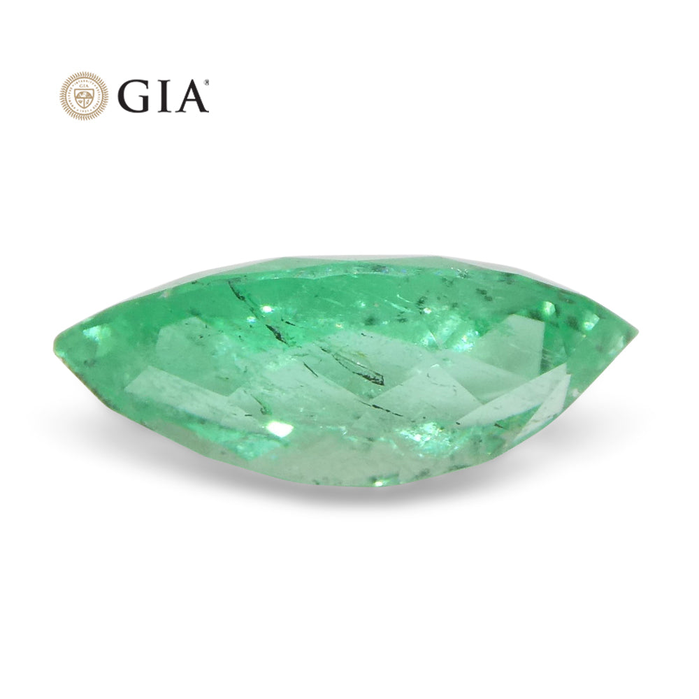 1.4ct Marquise Green Emerald GIA Certified Colombia - Skyjems Wholesale Gemstones