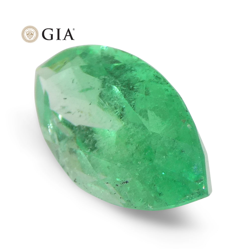 1.4ct Marquise Green Emerald GIA Certified Colombia - Skyjems Wholesale Gemstones