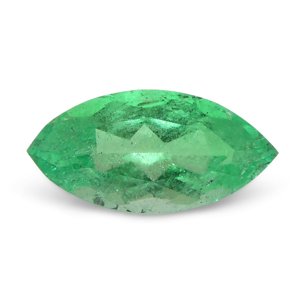 1.4ct Marquise Green Emerald GIA Certified Colombia - Skyjems Wholesale Gemstones