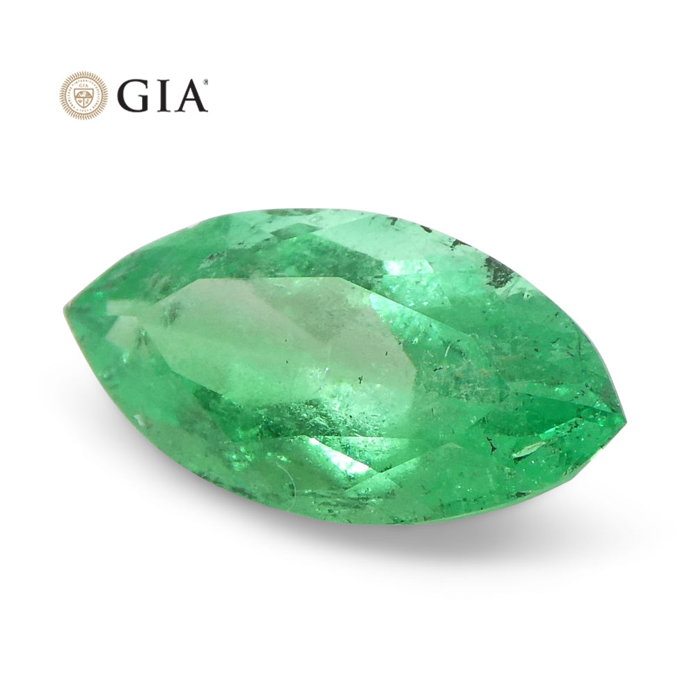 1.4ct Marquise Green Emerald GIA Certified Colombia - Skyjems Wholesale Gemstones