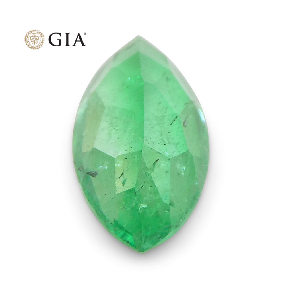 1.4ct Marquise Green Emerald GIA Certified Colombia - Skyjems Wholesale Gemstones