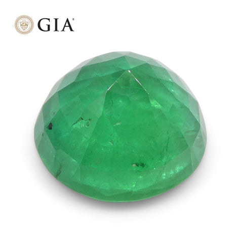 1.91ct Round Green Emerald GIA Certified Brazil
