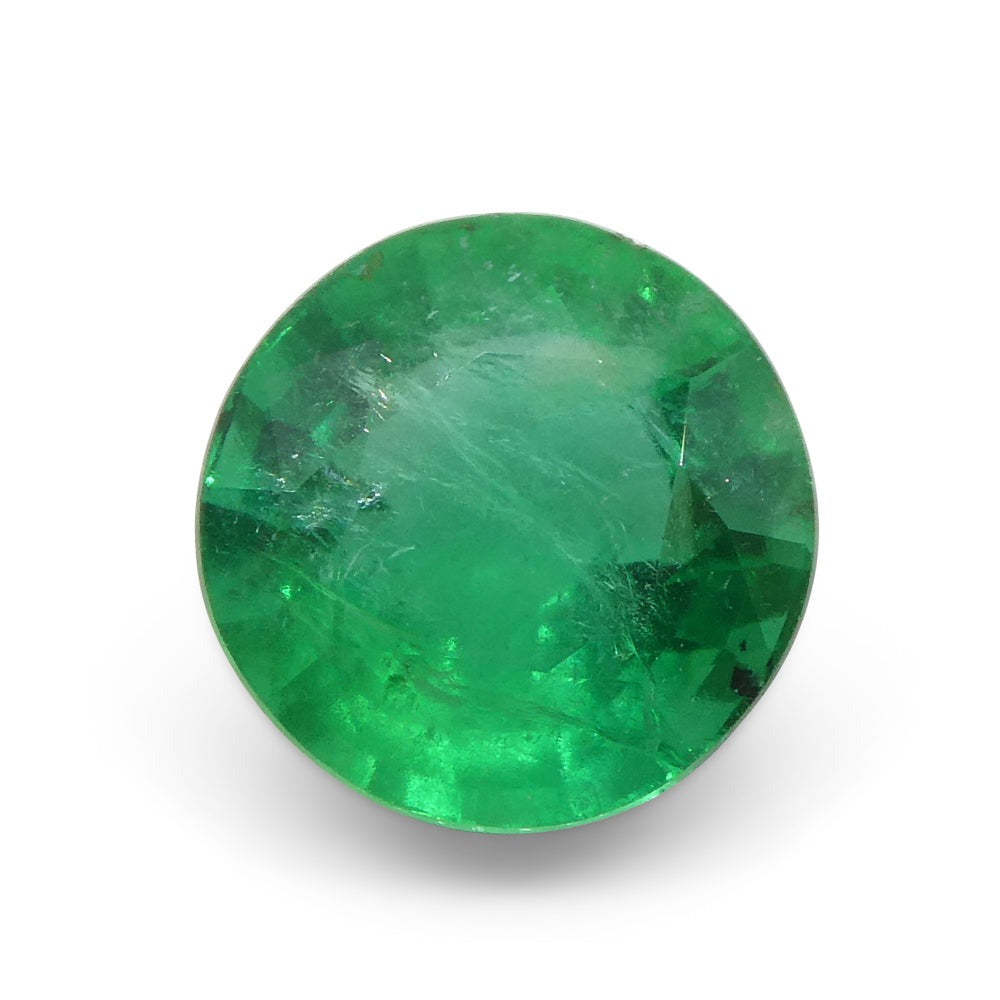 1.91ct Round Green Emerald GIA Certified Brazil - Skyjems Wholesale Gemstones