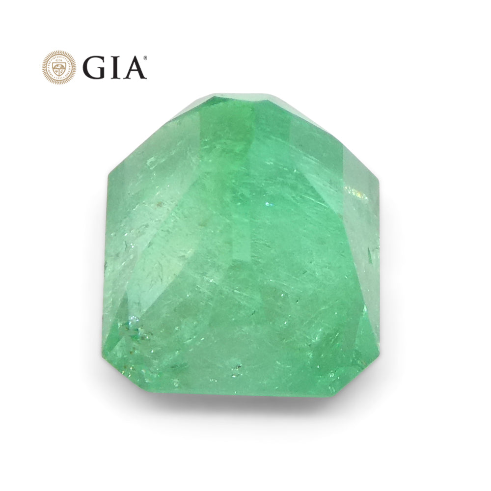 1.55ct Octagonal/Emerald Cut Green Emerald GIA Certified Colombia - Skyjems Wholesale Gemstones