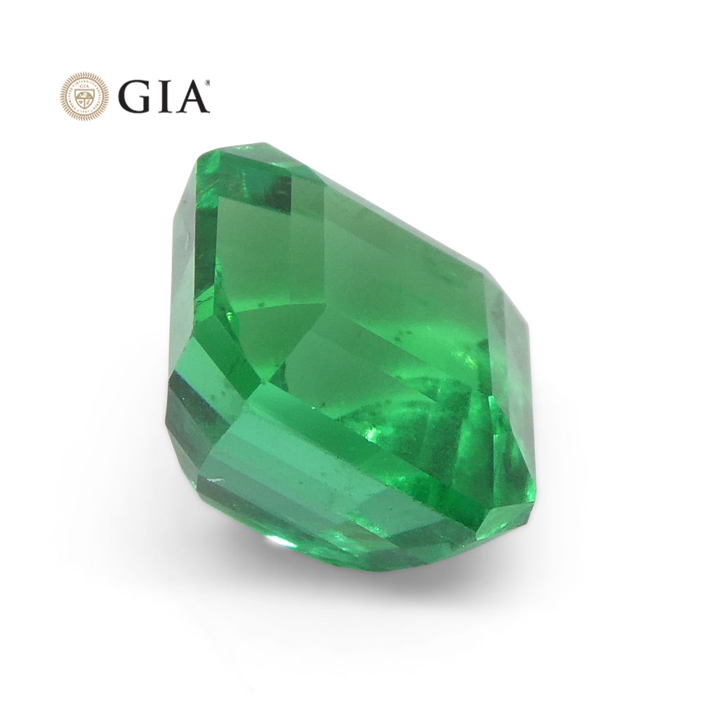 2.08ct Square/Octagonal Green Emerald GIA Certified Zambia - Skyjems Wholesale Gemstones