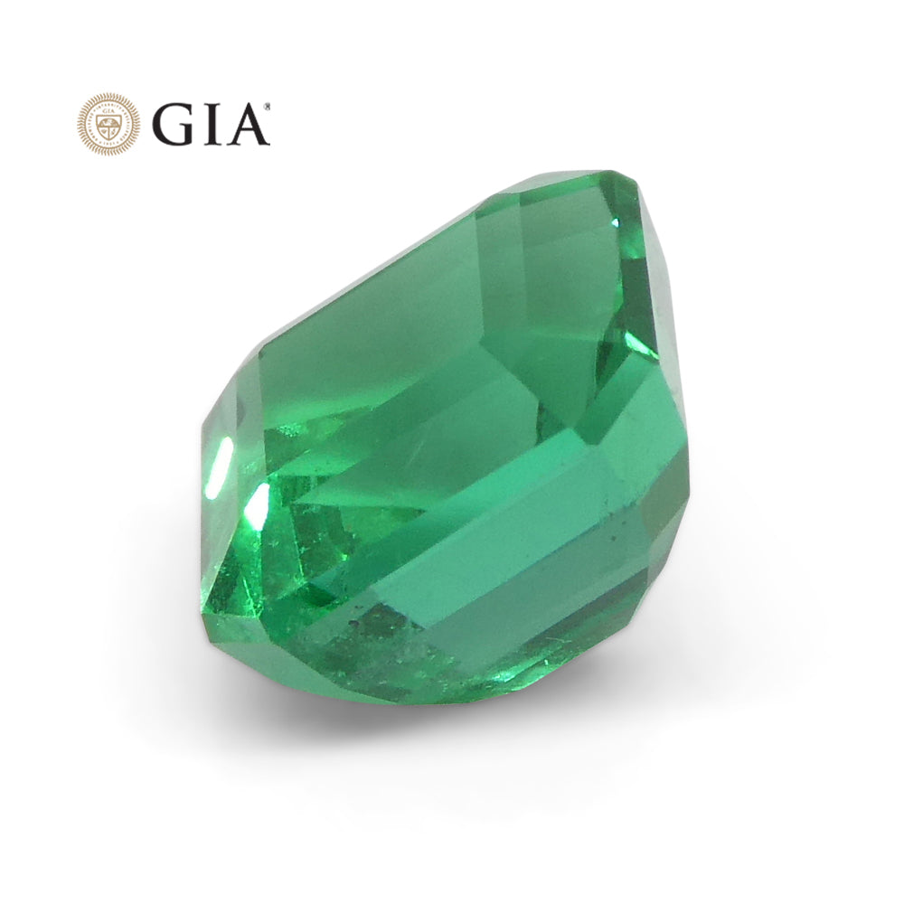 2.08ct Square/Octagonal Green Emerald GIA Certified Zambia - Skyjems Wholesale Gemstones