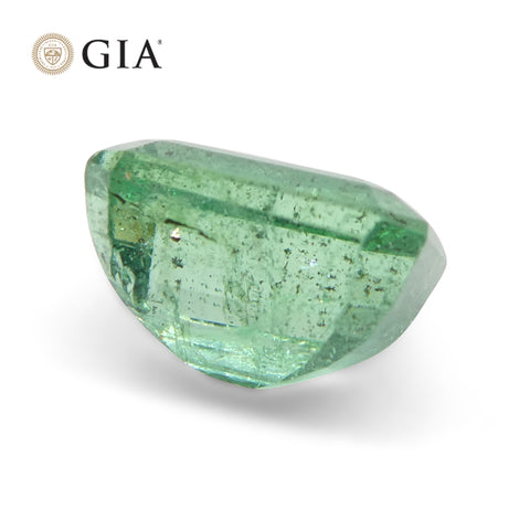 3.06ct Octagonal/Emerald Cut Green Emerald GIA Certified (F2)