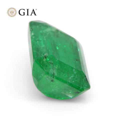 2.22ct Octagonal/Emerald Green Emerald GIA Certified Colombia