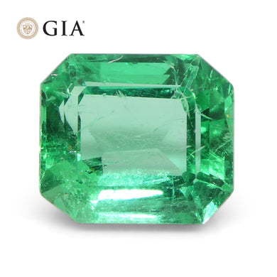 2.74ct Octagonal/Emerald Green Emerald GIA Certified Colombia - Skyjems Wholesale Gemstones