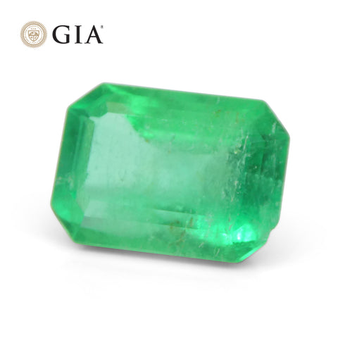 3.3ct Octagonal/Emerald Green Emerald GIA Certified Colombia