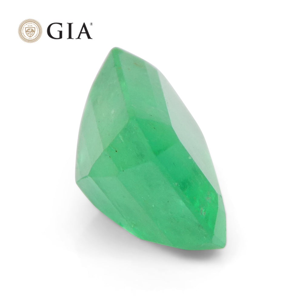 3.3ct Octagonal/Emerald Green Emerald GIA Certified Colombia - Skyjems Wholesale Gemstones