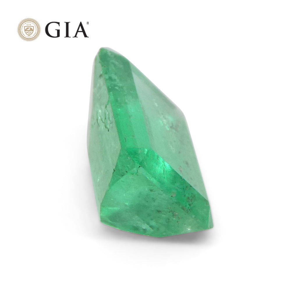 2.1ct Octagonal/Emerald Green Emerald GIA Certified Colombia - Skyjems Wholesale Gemstones