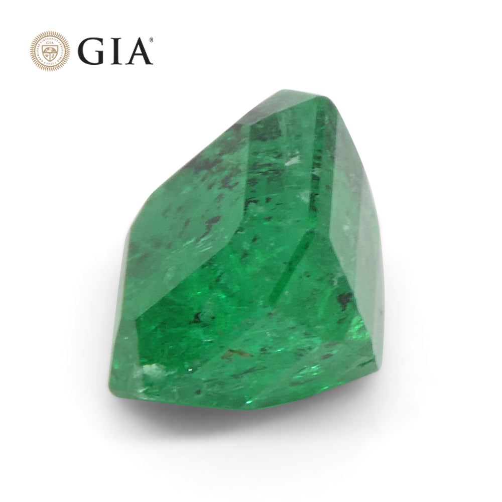 2.56ct Octagonal/Emerald Green Emerald GIA Certified Colombia - Skyjems Wholesale Gemstones