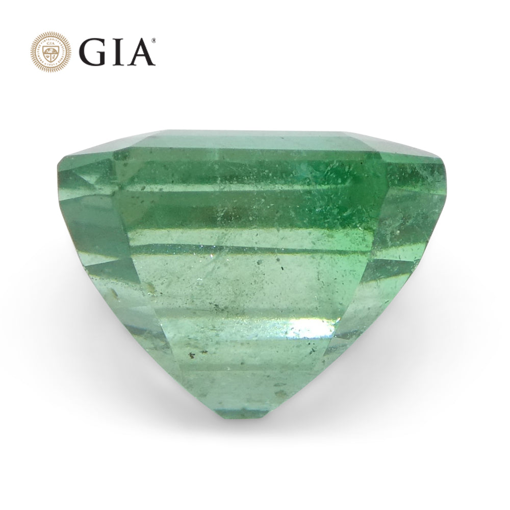 4.01ct Octagonal/Emerald Cut Green Emerald GIA Certified Zambia - Skyjems Wholesale Gemstones