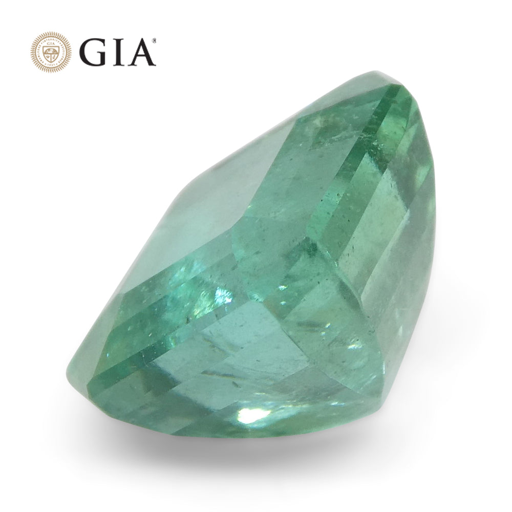 4.01ct Octagonal/Emerald Cut Green Emerald GIA Certified Zambia - Skyjems Wholesale Gemstones