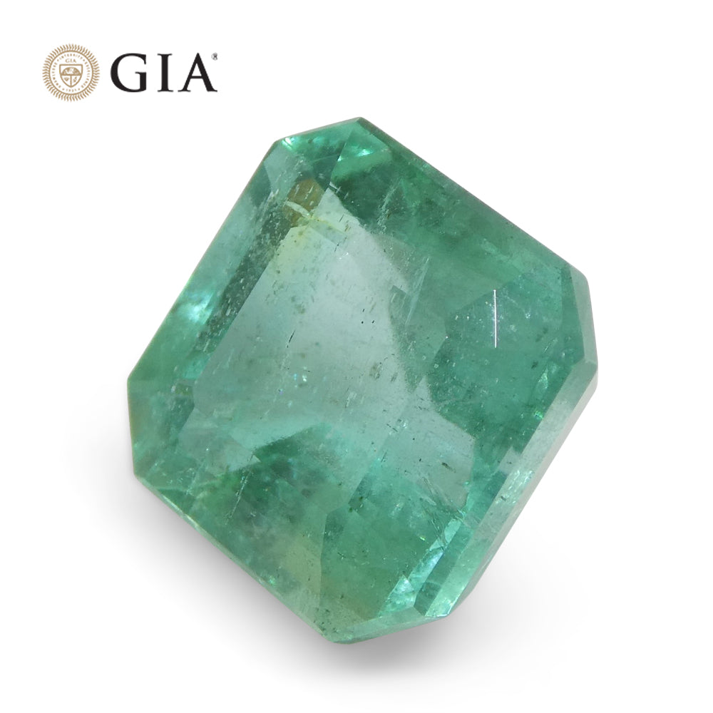 4.01ct Octagonal/Emerald Cut Green Emerald GIA Certified Zambia - Skyjems Wholesale Gemstones