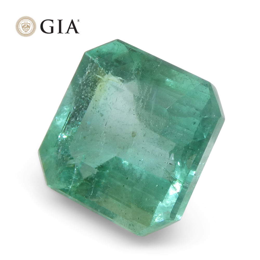 4.01ct Octagonal/Emerald Cut Green Emerald GIA Certified Zambia - Skyjems Wholesale Gemstones