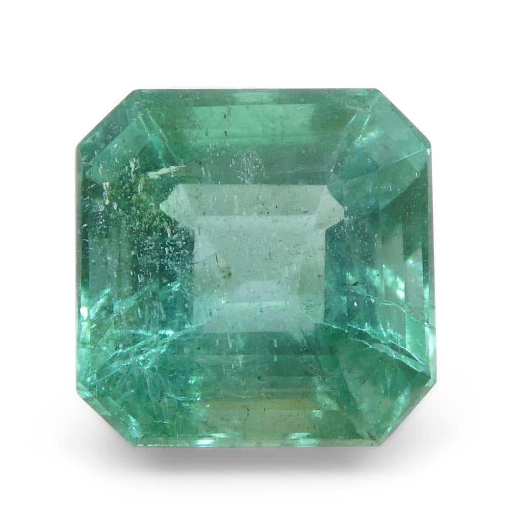 4.01ct Octagonal/Emerald Cut Green Emerald GIA Certified Zambia - Skyjems Wholesale Gemstones