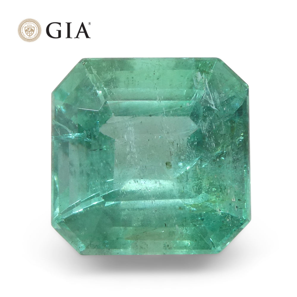 4.01ct Octagonal/Emerald Cut Green Emerald GIA Certified Zambia - Skyjems Wholesale Gemstones