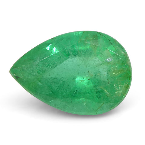 1.64 ct Pear Emerald GIA Certified Russian