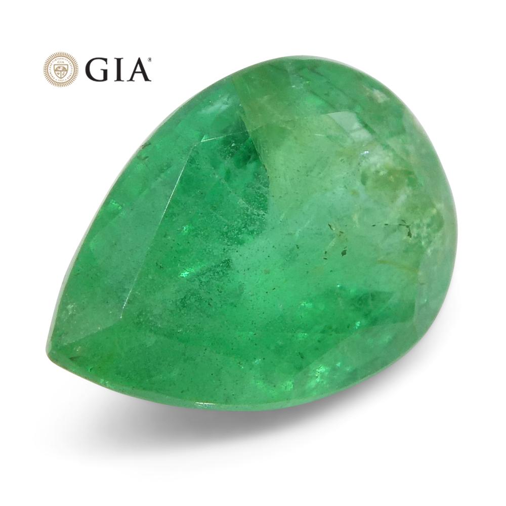 1.64 ct Pear Emerald GIA Certified Russian - Skyjems Wholesale Gemstones