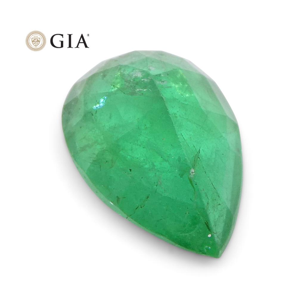 1.64 ct Pear Emerald GIA Certified Russian - Skyjems Wholesale Gemstones