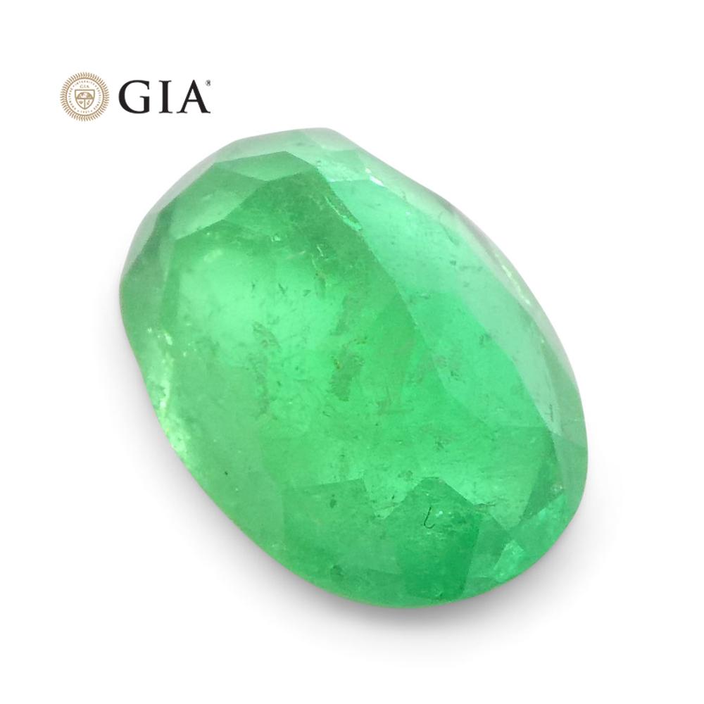 1.11 ct Oval Emerald GIA Certified Colombian F1/Minor - Skyjems Wholesale Gemstones