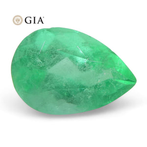 1.37 ct Pear Emerald GIA Certified Colombian - Skyjems Wholesale Gemstones