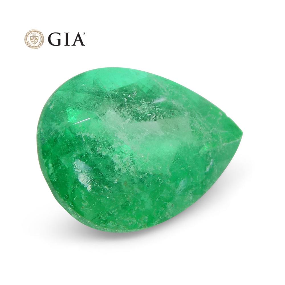 1.6 ct Pear Emerald GIA Certified Colombian F1/Minor - Skyjems Wholesale Gemstones