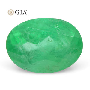 1.13 ct Oval Emerald GIA Certified Colombian F1/Minor - Skyjems Wholesale Gemstones