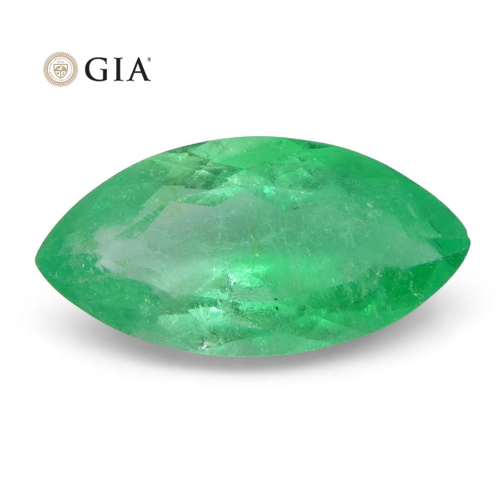 1.68 ct Colombian Emerald Marquise Cut Green Gemstone by SkyJems, GIA Certified Natural Beryl Fine Jewelry Stone