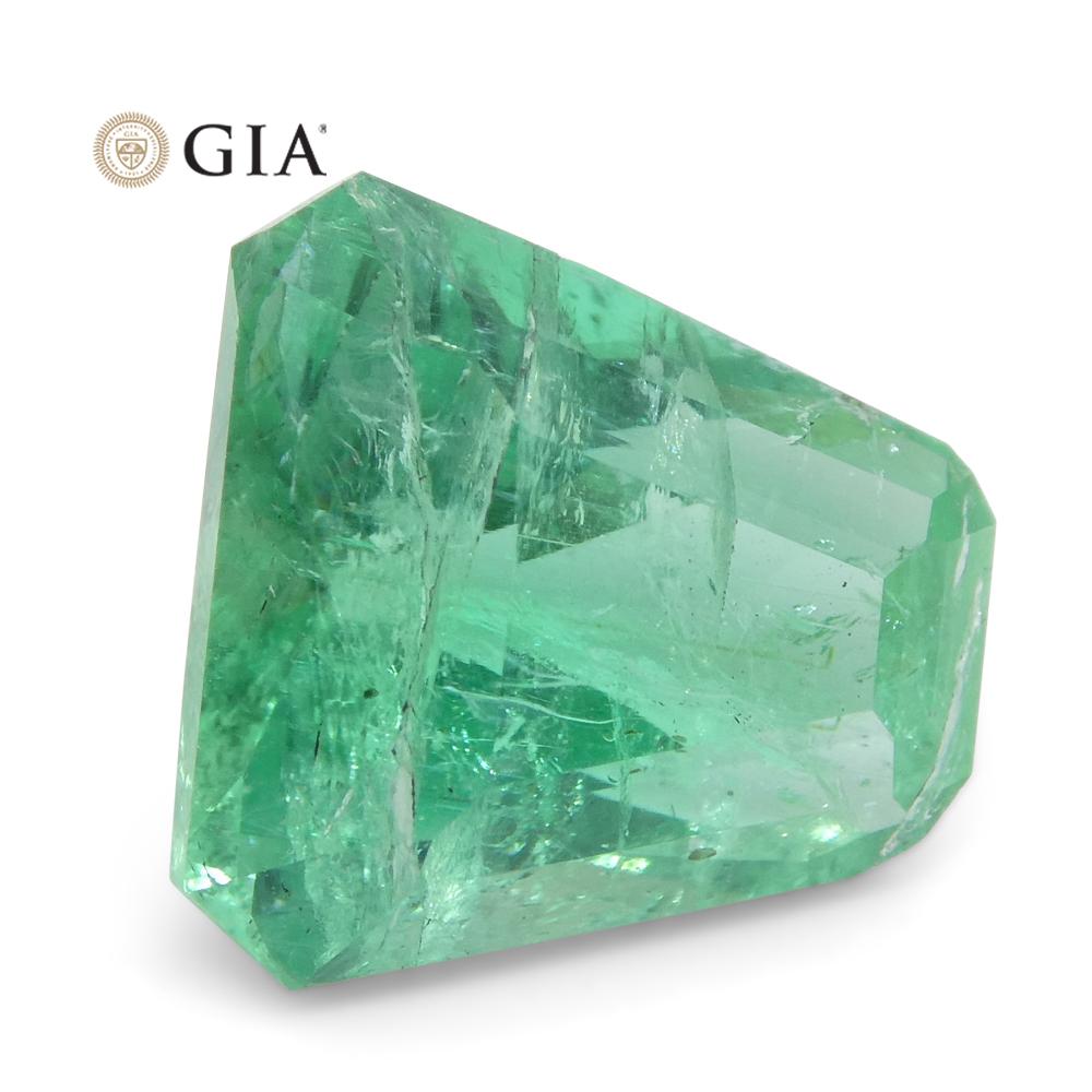 3.06ct Shield Emerald GIA Certified Ethiopian F1/Minor - Skyjems Wholesale Gemstones