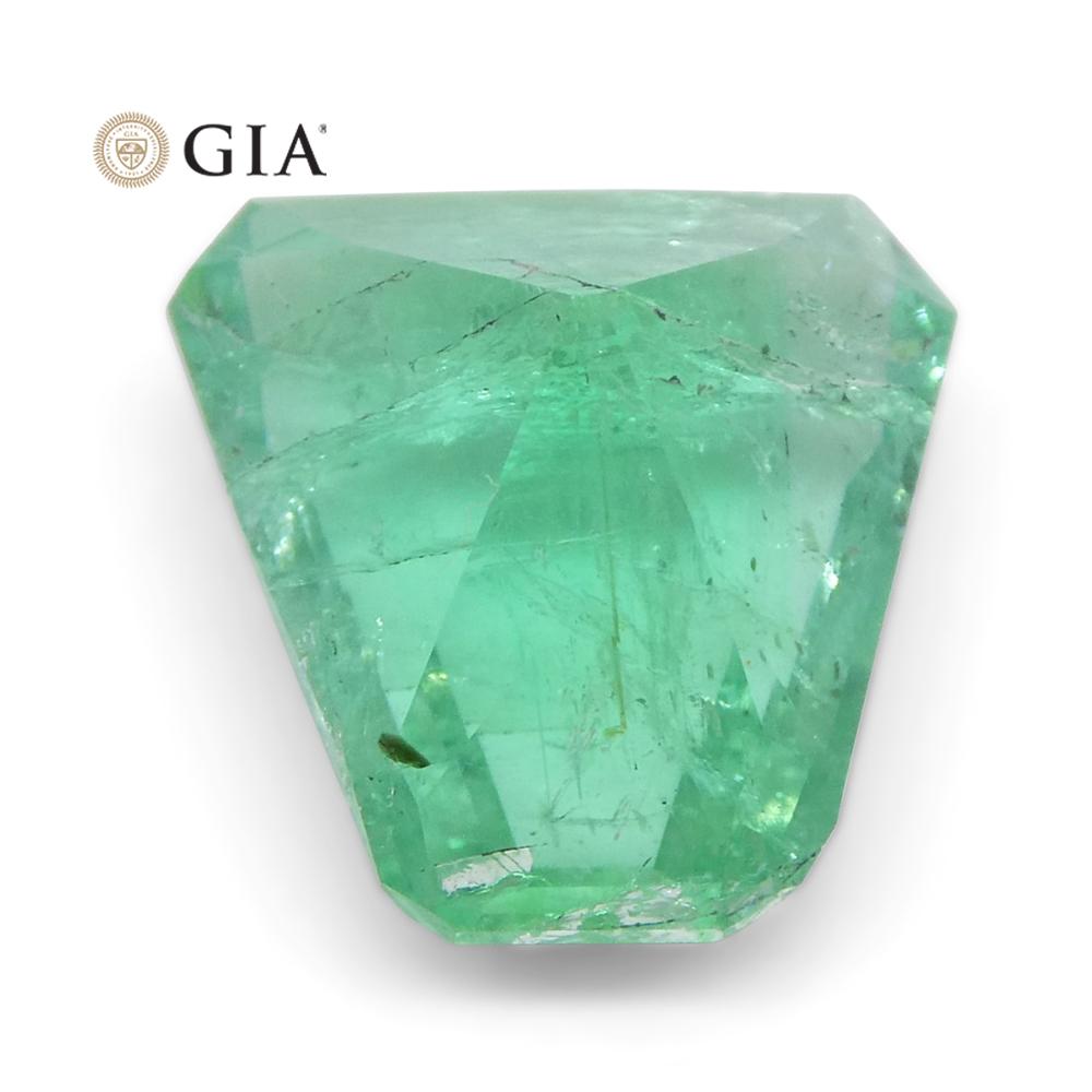 3.06ct Shield Emerald GIA Certified Ethiopian F1/Minor - Skyjems Wholesale Gemstones