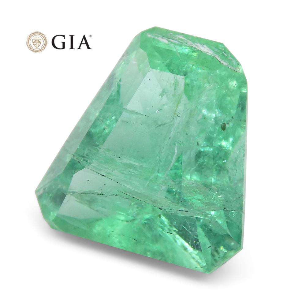 3.06ct Shield Emerald GIA Certified Ethiopian F1/Minor - Skyjems Wholesale Gemstones