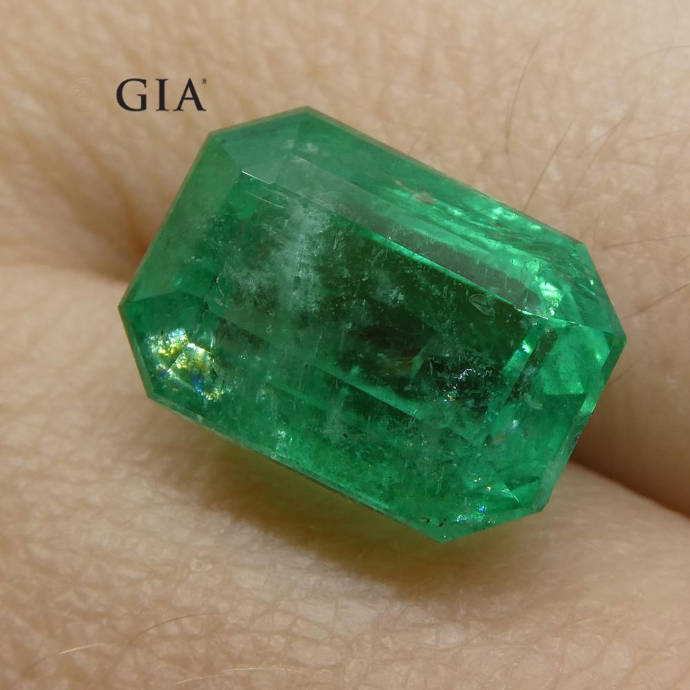 6.25 ct Octagonal/Emerald Cut Emerald GIA Certified - Skyjems Wholesale Gemstones