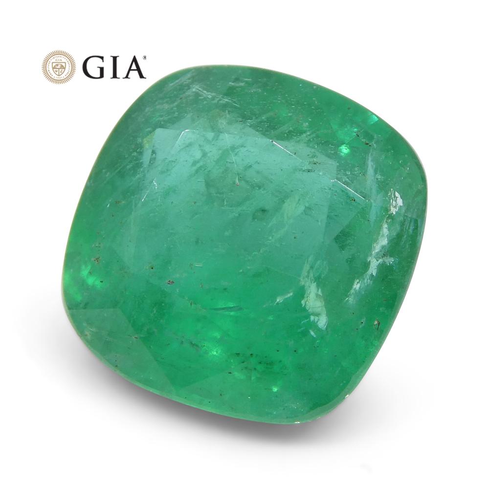 3.94 ct Cushion Emerald GIA Certified - Skyjems Wholesale Gemstones