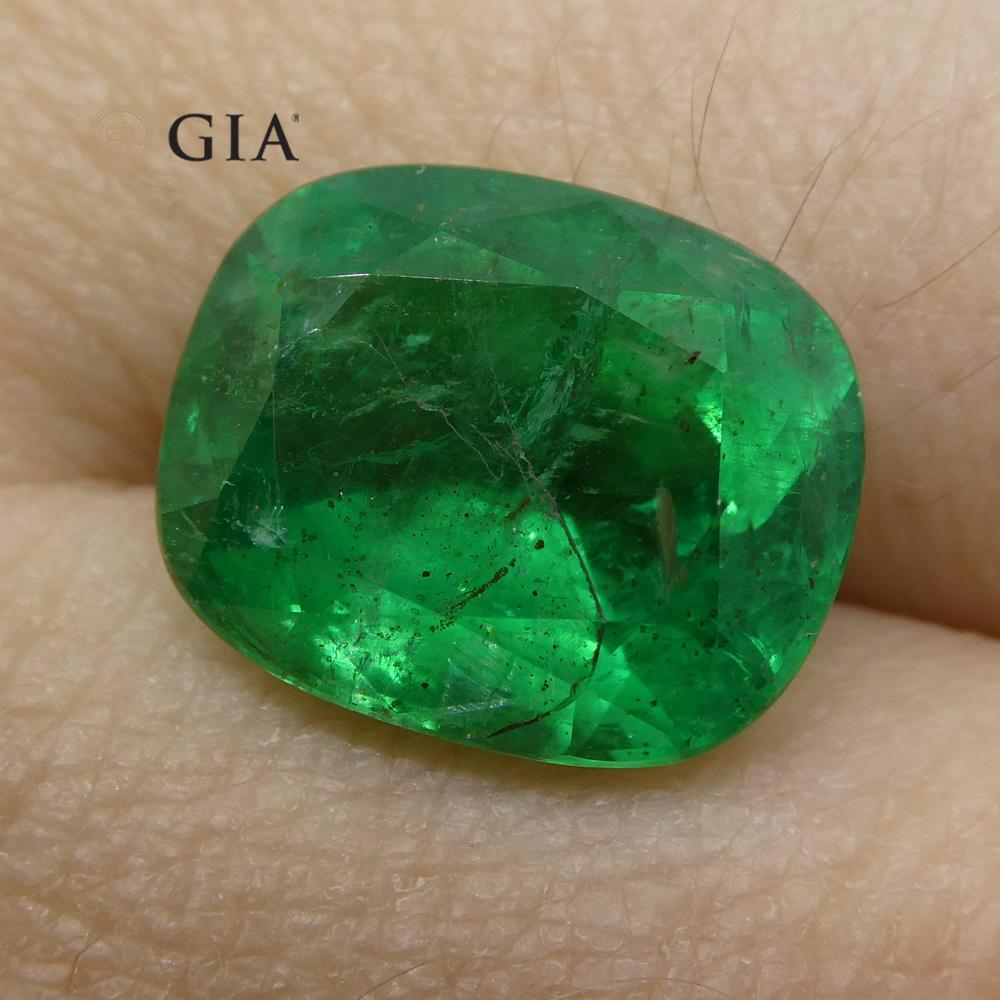 5.03 ct Cushion Emerald GIA Certified - Skyjems Wholesale Gemstones